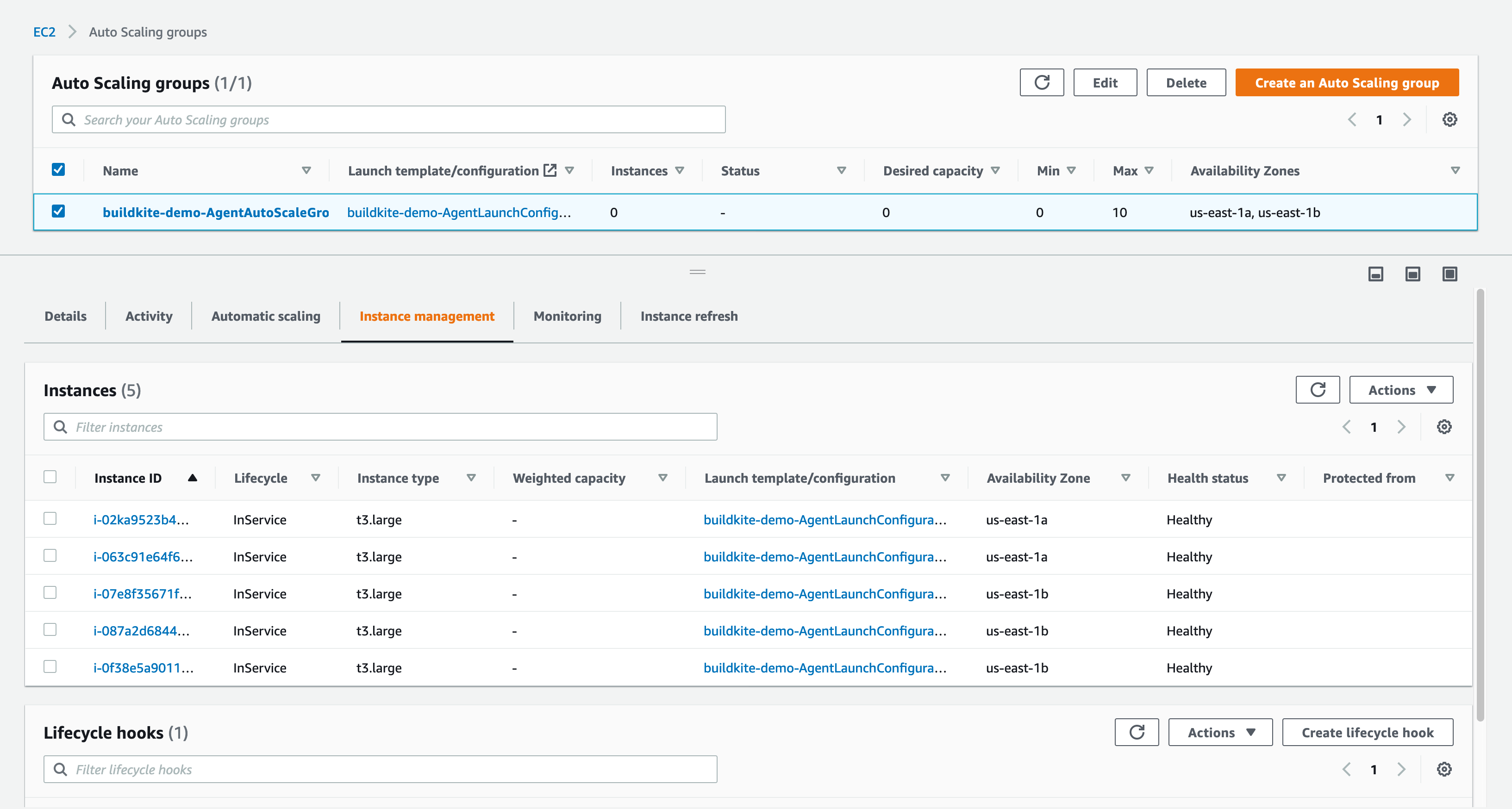 AWS Auto Scaling Group launching